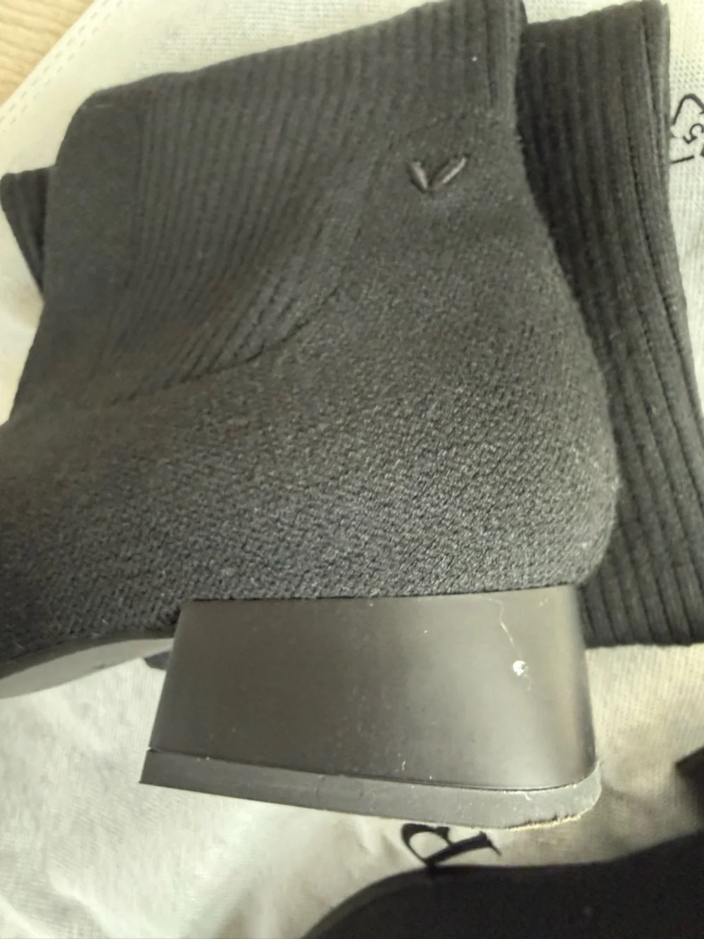 Women’s Over-the-Knee Stretch Knit Boots — Black